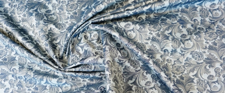 Polyester jacquard - blue