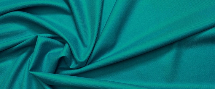 Silk mix - fine gabardine, turquoise