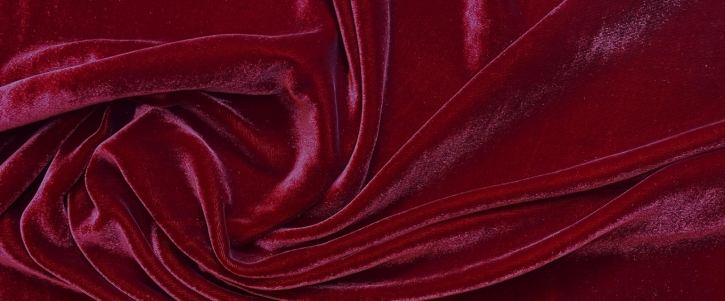 Silk velvet - red