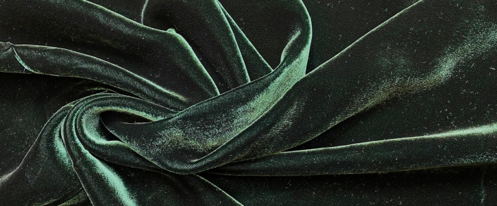 Silk velvet - dark green