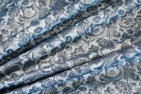 Polyesterjacquard - blau