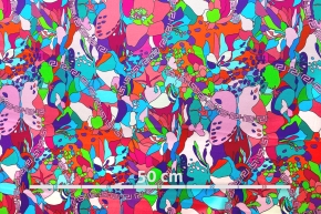 Viscose - colorful mosaic pattern