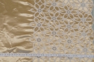 satined viscose - embroidered border