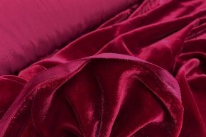 Silk velvet - red