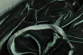 Silk velvet - dark green